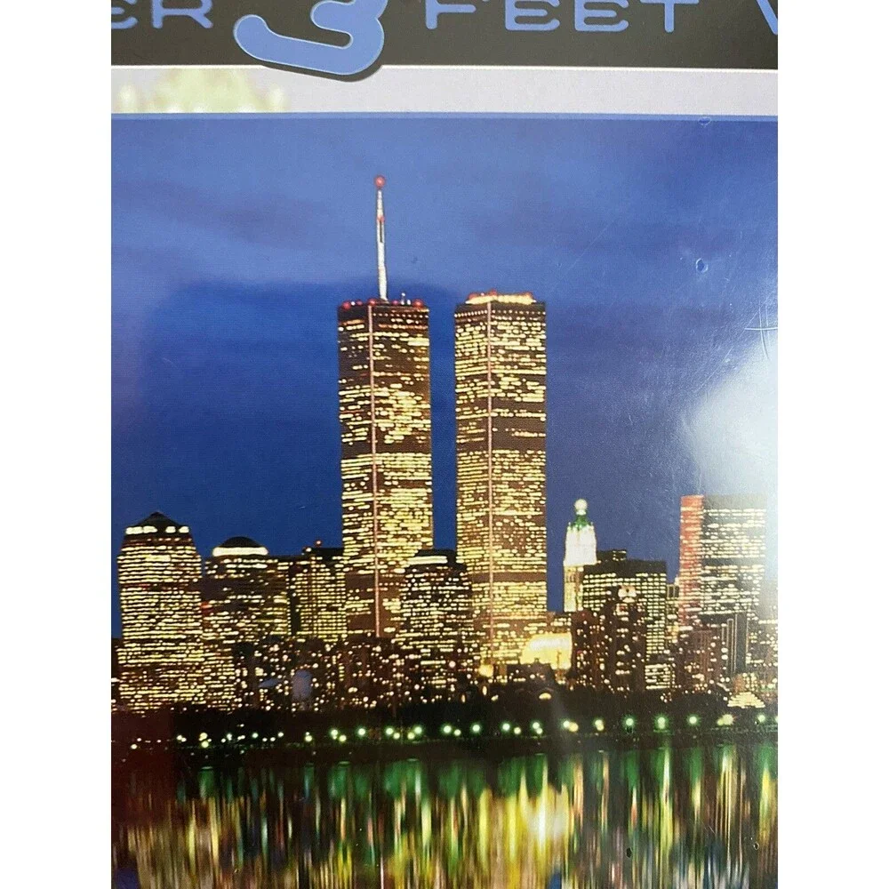 New York City Skyline Panoramic Jigsaw Puzzle Twin Towers 765 Piece Sealed